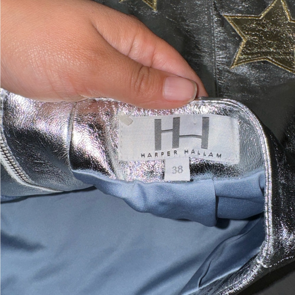 Silver and Gold Star Mini Skirt - Picture 5 of 10
